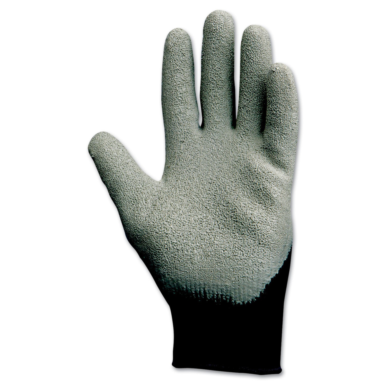 Kleenguard G40 Latex Coated Poly-Cotton Gloves, Large/Size 9, Gray, 12 Pairs/Box