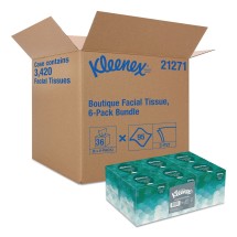 Kleenex White Facial Tissue, Pop-Up Box, 2-Ply, 36 Boxes/Carton