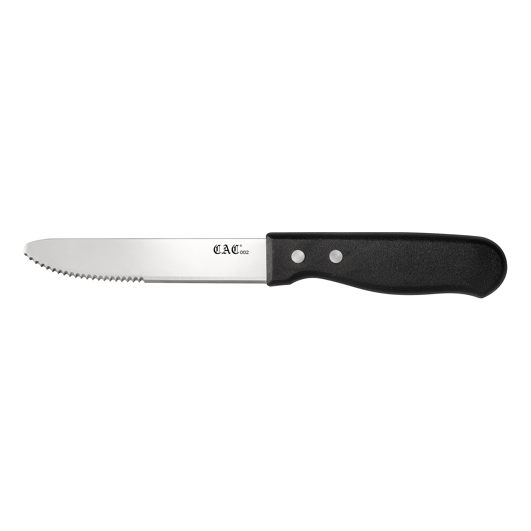 CAC China KPSC-50 Jumbo Steak Knife with Round Tip, Plastic Handle 5"