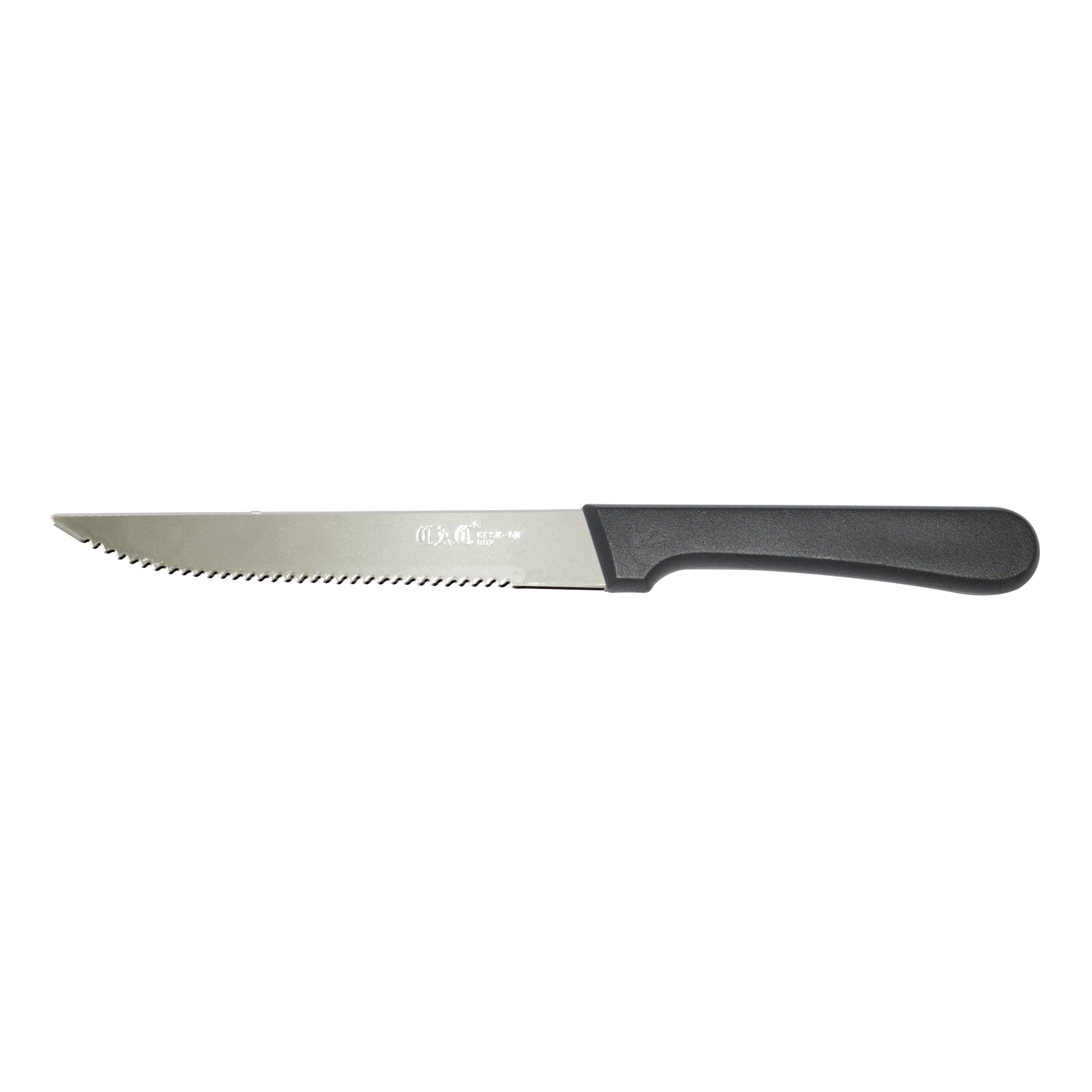 CAC China KESK-50 Knife Steak with Pointed Tip, Plastic Handle 5" - 1 dozen