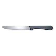 CAC China KESK-55 Knife Steak with Round Tip, Plastic Handle 5&quot; - 1 dozen