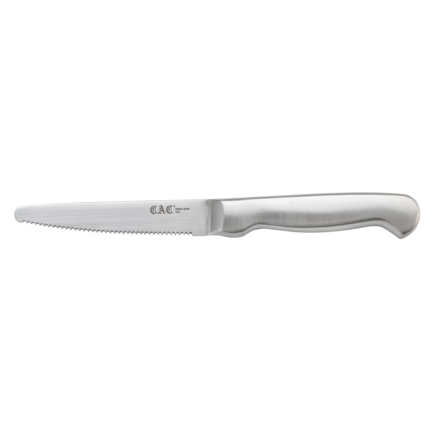 CAC China SKS1-01R Round Tip Steak Knife with Handle Hollow 4 1/2" - 1 dozen