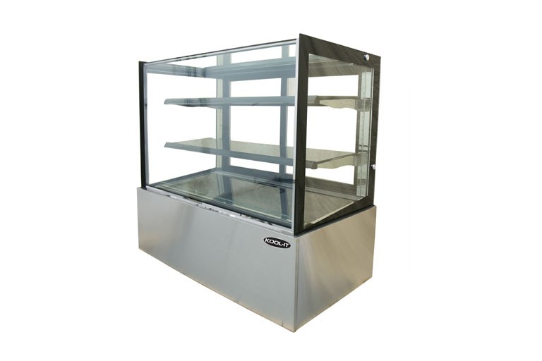 Kool-It KBF-60D Flat Glass Dry Display Case 60"