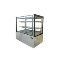 Kool-It KBF-72 Flat Glass Refrigerated Display Case 72&quot;