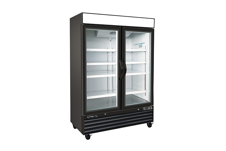 Kool-It KGF-48 2-Section Double Glass Door Freezer Merchandiser 54"