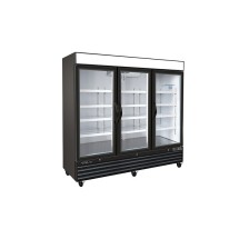 Kool-It KGF-72 DV 3-Section Triple Glass Door Freezer Merchandiser 81&quot;