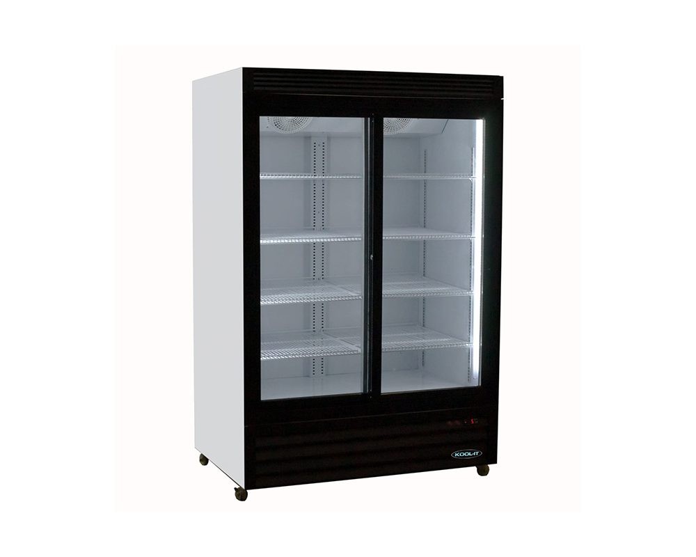 Kool-It KSM-40 47-1/2" Two Sliding Glass Doors Refrigerated Merchandiser 33.5 Cu Ft.