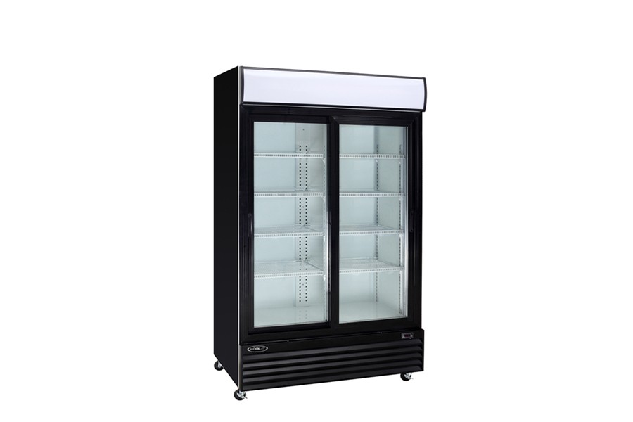 Kool-It KSM-42 52-3/10" Two Sliding Glass Doors Refrigerated Merchandiser 34.1 Cu Ft.