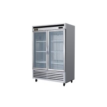 Kool-It Signature KBSR-2G Two Glass Door Reach-In Refrigerator, 44 Cu Ft.