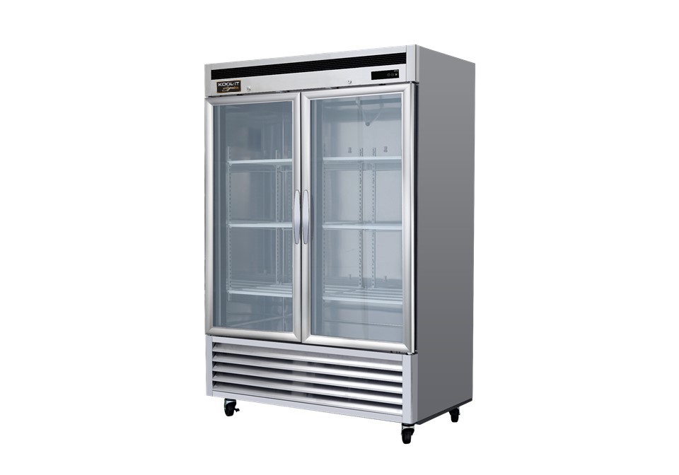 Kool-It Signature KBSR-2G Two Glass Door Reach-In Refrigerator, 44 Cu Ft.