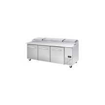 Kool-It Signature KPT-93-3 Three Section Refrigerated Pizza Prep Table 93&quot;
