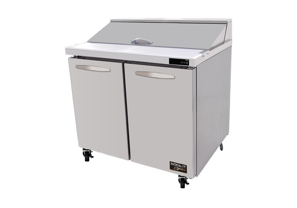 Kool-It Signature KST-36-2 Two Section Refrigerated Sandwich Prep Table 36"