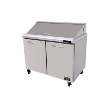 Kool-It Signature KSTM-48-2 Two Section Refrigerated Mega Top Sandwich Prep Table 48&quot;