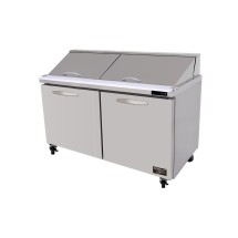 Kool-It Signature KSTM-60-2 Two Section Refrigerated Mega Top Sandwich Prep Table 60&quot;