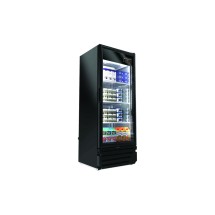 Kool-It Signature LX-14RB 1-Swing Glass Door Black Merchandiser Refrigerator 25&quot;