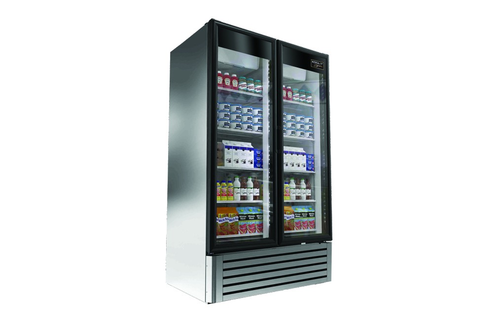 Kool-It Signature LX-40RS Stainless Steel 2-Glass Door Merchandiser Refrigerator 47"