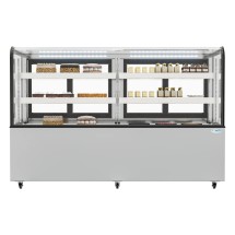 Koolmore BDC-20C 71" Dry Bakery Display Case with Front Curved Glass Protection