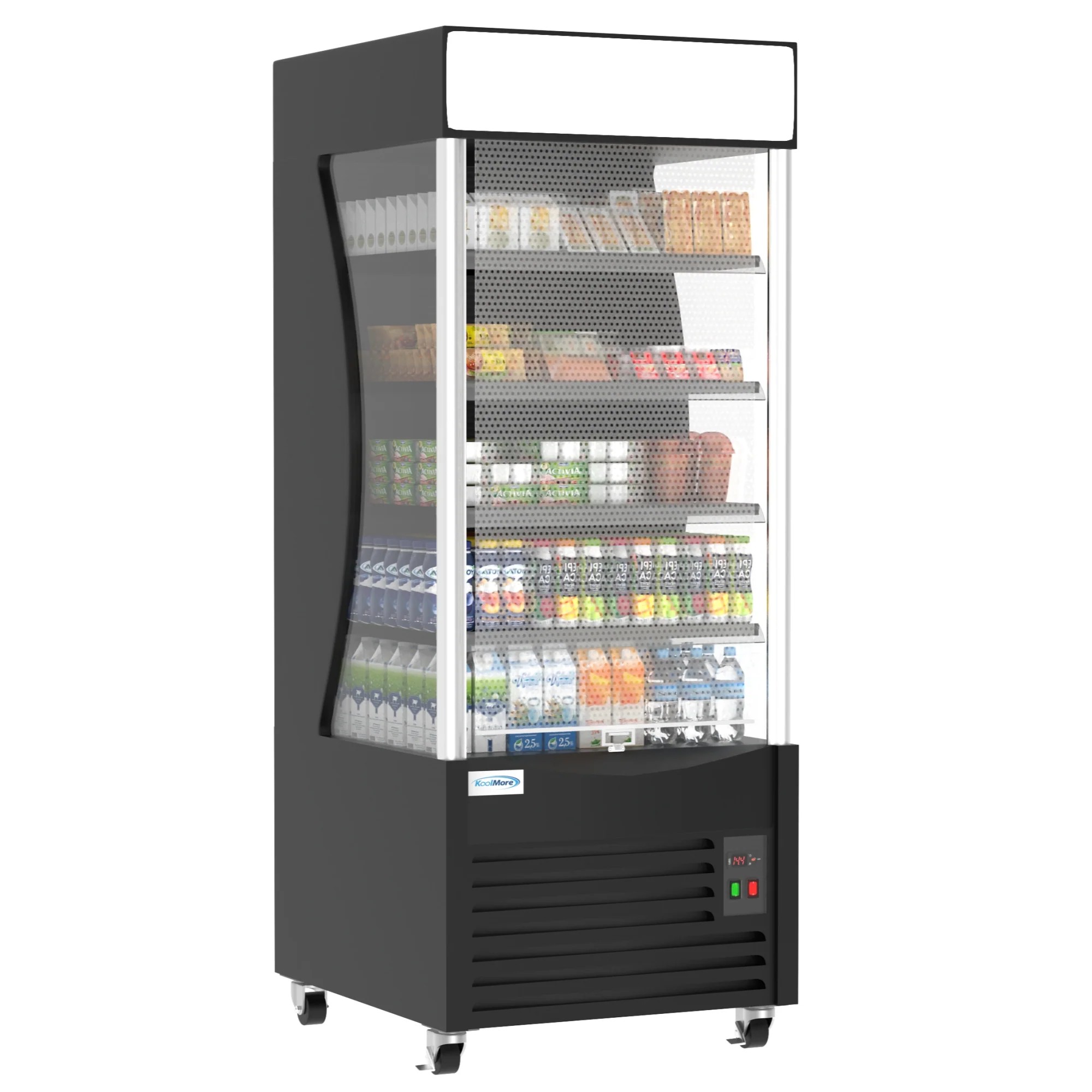 Koolmore CDA-18C-BK 35" Grab and Go Black Open Air Merchandiser