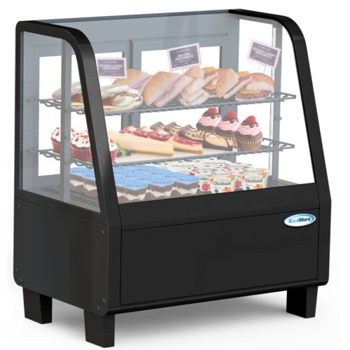 Koolmore CDC-3C-BK 27" Countertop Refrigerated Display Case in Black