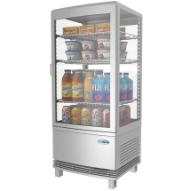Koolmore CDCU-3C-SV 17&quot; Countertop Glass Sided Display Refrigerator in Silver