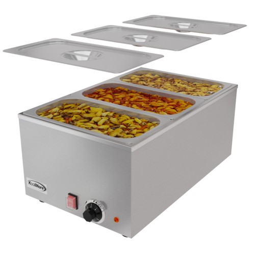 Koolmore CFW-3 Three-Well Electric Countertop Food Warmer 18 Qt.