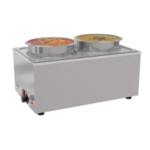 Koolmore CFW-4 Electric Countertop Food Warmer with Two Inset Pots 8 Qt.