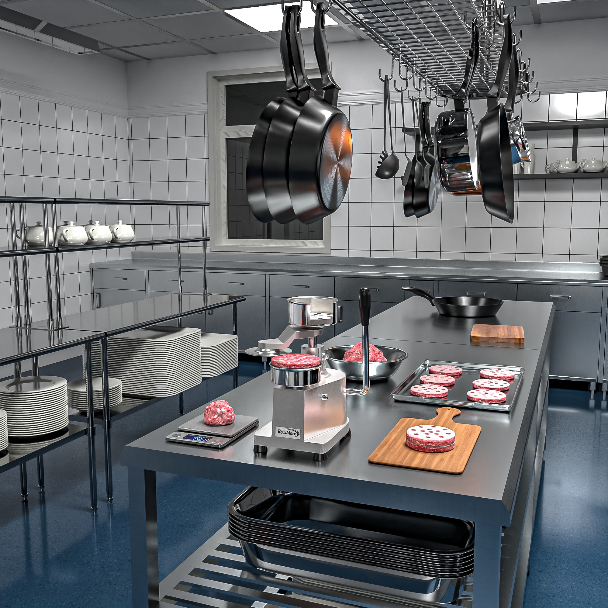 Koolmore CHM-4 Hamburger Patty Press for 4" Burgers