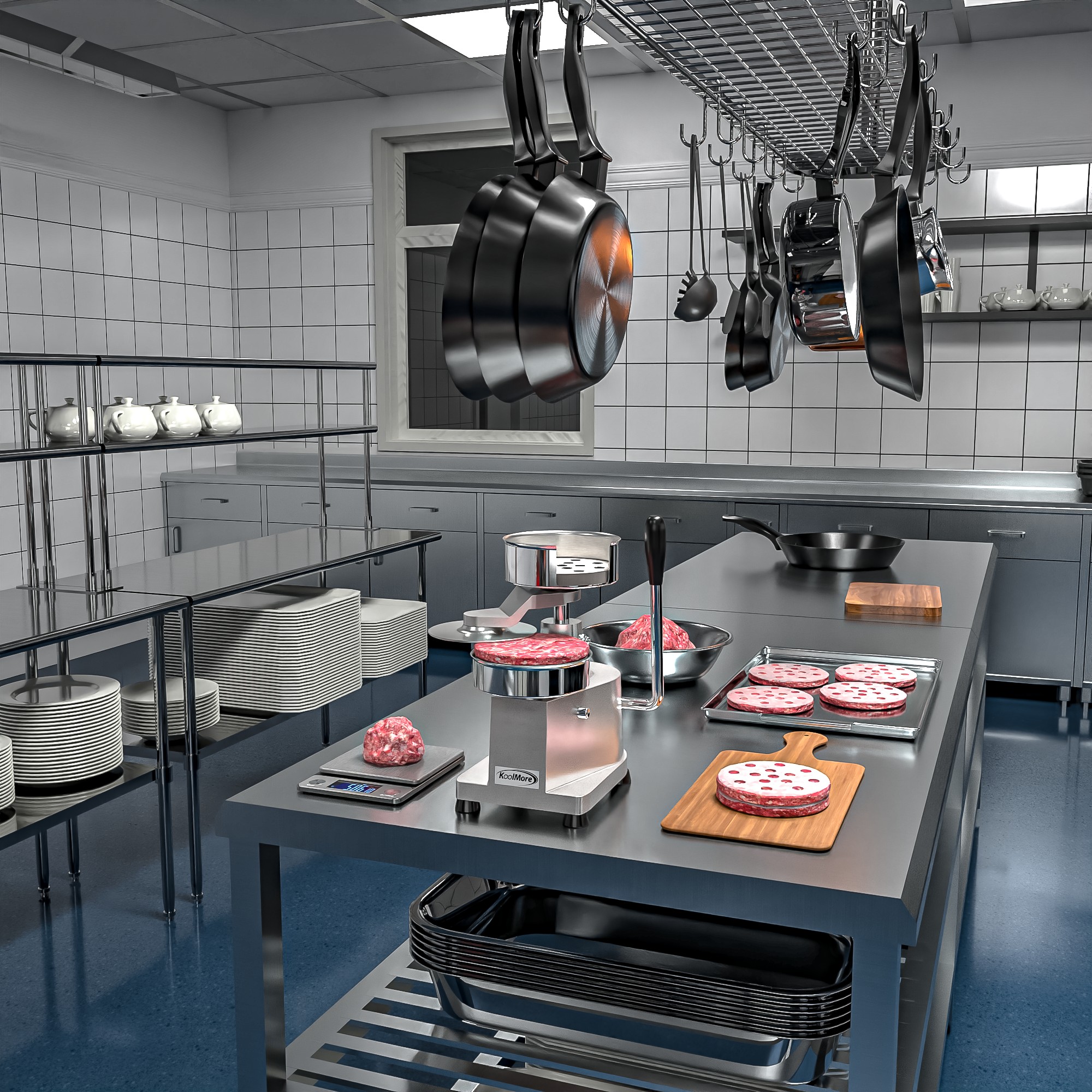 Koolmore CHM-5 Hamburger Patty Press for 5" Burgers