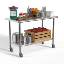 Koolmore CT2448-18C 24&quot; x 48&quot; Stainless Steel Work Table