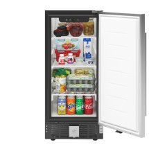 Koolmore KM-BIR3C-SS 15&quot; One Section Solid Door Undercounter  Refrigerator