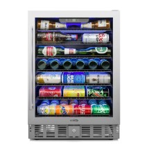 Koolmore KM-BIR5C-GD 23&quot; One Section Glass Door Undercounter Refrigerator