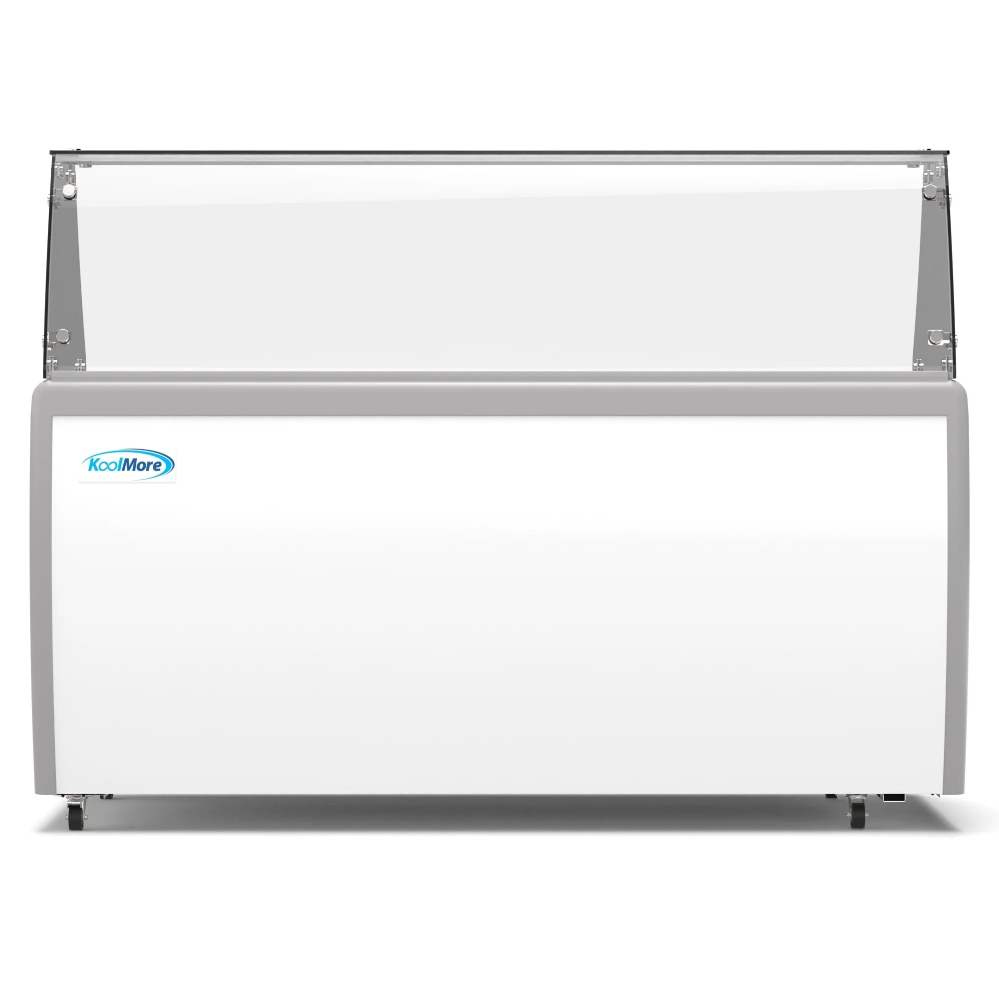 Koolmore KM-ICD-71SD-FG 70" Ice Cream Dipping Display Cabinet with Sneeze Guard