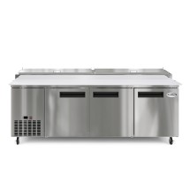 Koolmore KM-RPPS-3DSS 92" Three Door Refrigerated Pizza Prep Table