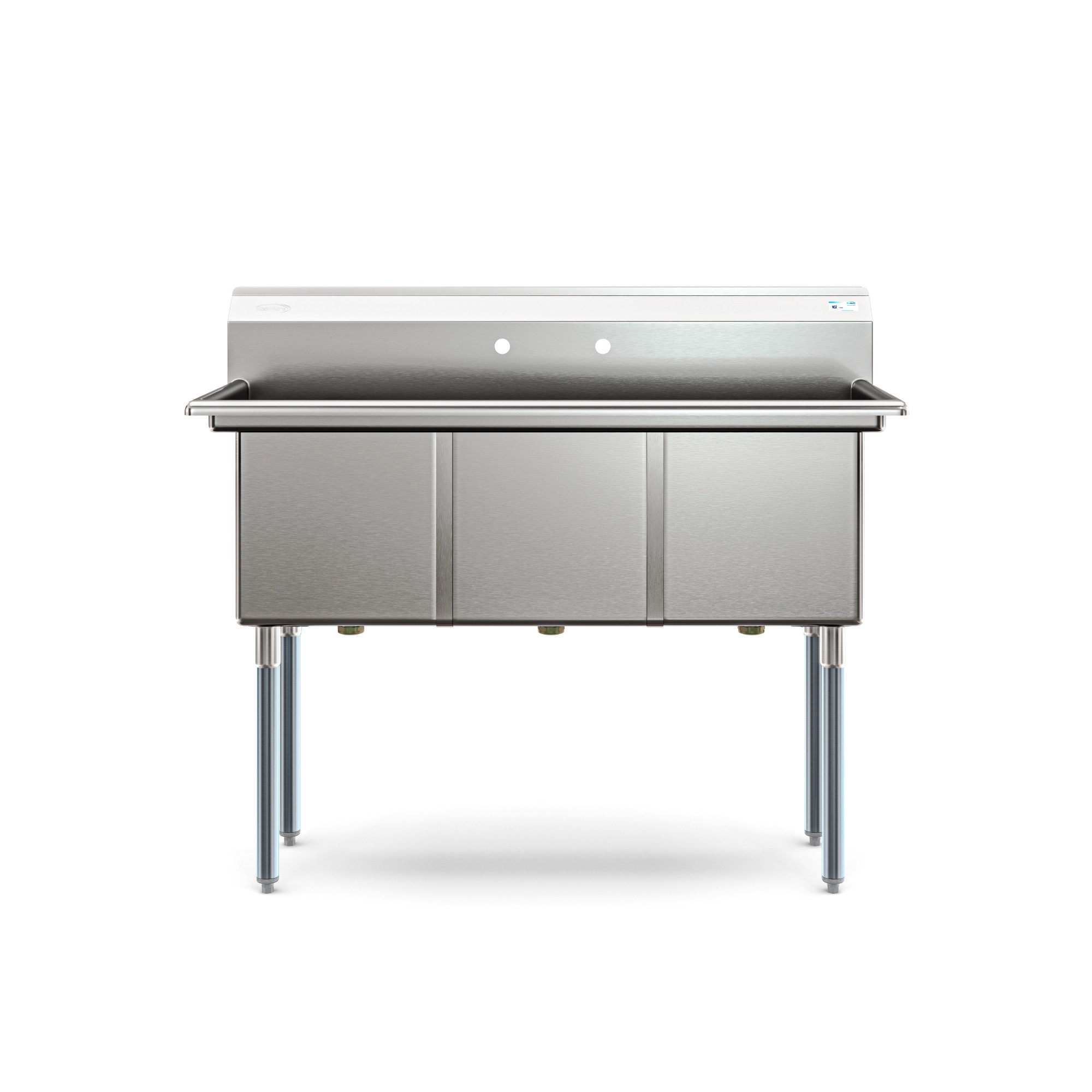 Koolmore KM-SC181814-N3 60" Three Compartment 18-Gauge Stainless Steel Sink