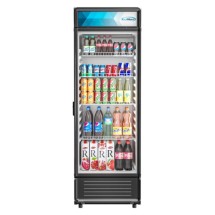 Koolmore MDR-1GD-12C 24" One Glass Door Merchandiser Refrigerator in Black