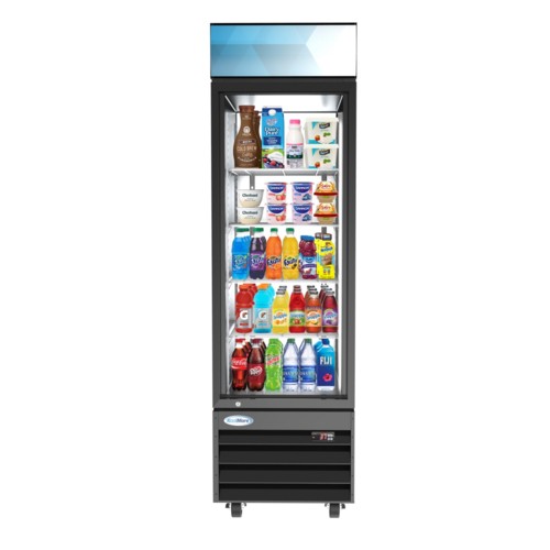 Koolmore MDR-1GD-13C 23" One Glass Door Merchandiser Refrigerator in Black