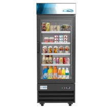 Koolmore MDR-1GD-23C 28&quot; Black One Glass Door Merchandiser Refrigerator