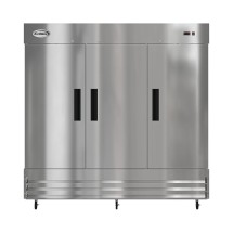 Koolmore RIR-3D-SS 80&quot; Three Solid Door Reach In Refrigerator