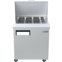 Koolmore SPTR-1D-6C-LT 27-1/2&quot; One Door Mega Top Salad / Sandwich Prep Table