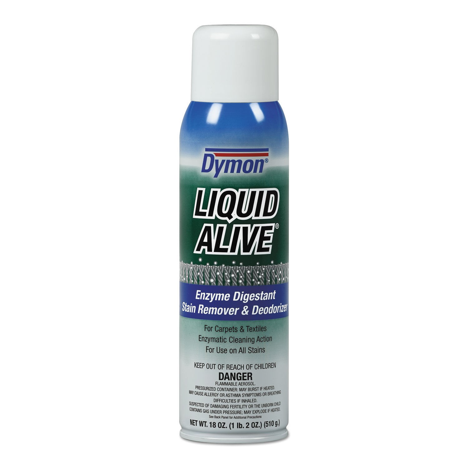 LIQUID ALIVE Carpet Cleaner/Deodorizer, 20 oz, Aerosol, 12/Carton