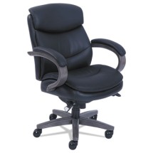 La-Z-Boy Woodbury Mid-Back Black Executive Chair