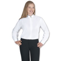 Henry Segal 1350 Ladies Banded Collar White Dress Shirt