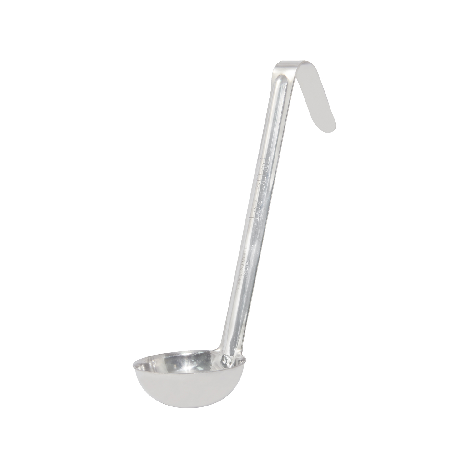 CAC China SLD6-10 One-Piece Stainless Steel Ladle with 6" Handle 1 oz.