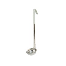 CAC China SSLD-30IV One-Piece Stainless Steel Ladle with Ivory Handle 3 oz.
