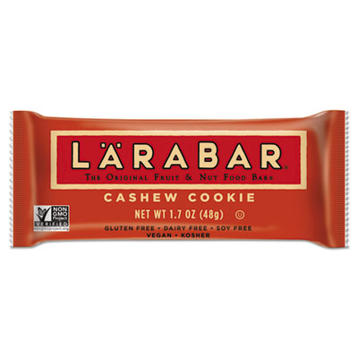 Larabar Fruit and Nut Food Bar, Cashew Cookie, 1.7 oz, 16/Box
