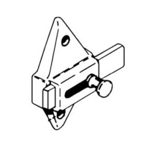 Franklin Machine Products  141-1038 Latch, Slide (Stall, 2.75Ctr )