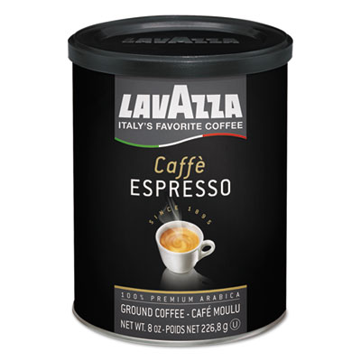 Lavazza Caffe Espresso Ground Coffee, Medium Roast, 8 oz. Can