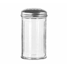 Libbey Glass 70140 12 oz. Glass Cheese Shaker with Stainless Steel Top