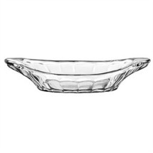 Libbey Glass 5317 Glass Banana Split /Relish Dish 1-7/8&quot;H