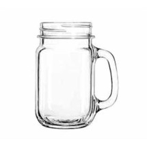 Libbey Glass 97084 Unique County Fair 16 oz. Plain-Paneled Drinking Jar